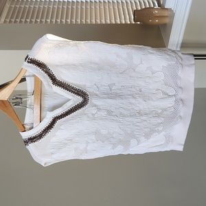 Anthropologie beaded top/blouse/vest